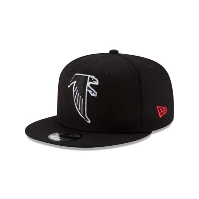 Black Atlanta Falcons Hat - New Era NFL 9FIFTY Snapback Caps USA9751263